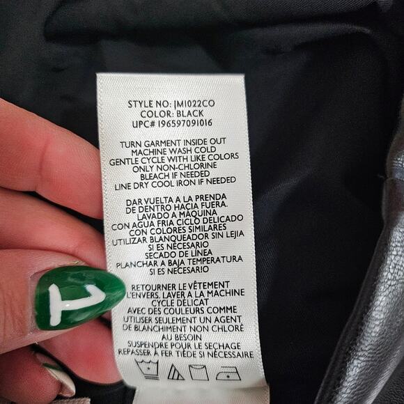 Joie Black High-Waisted Faux Leather Leggings - Picture 9 of 9